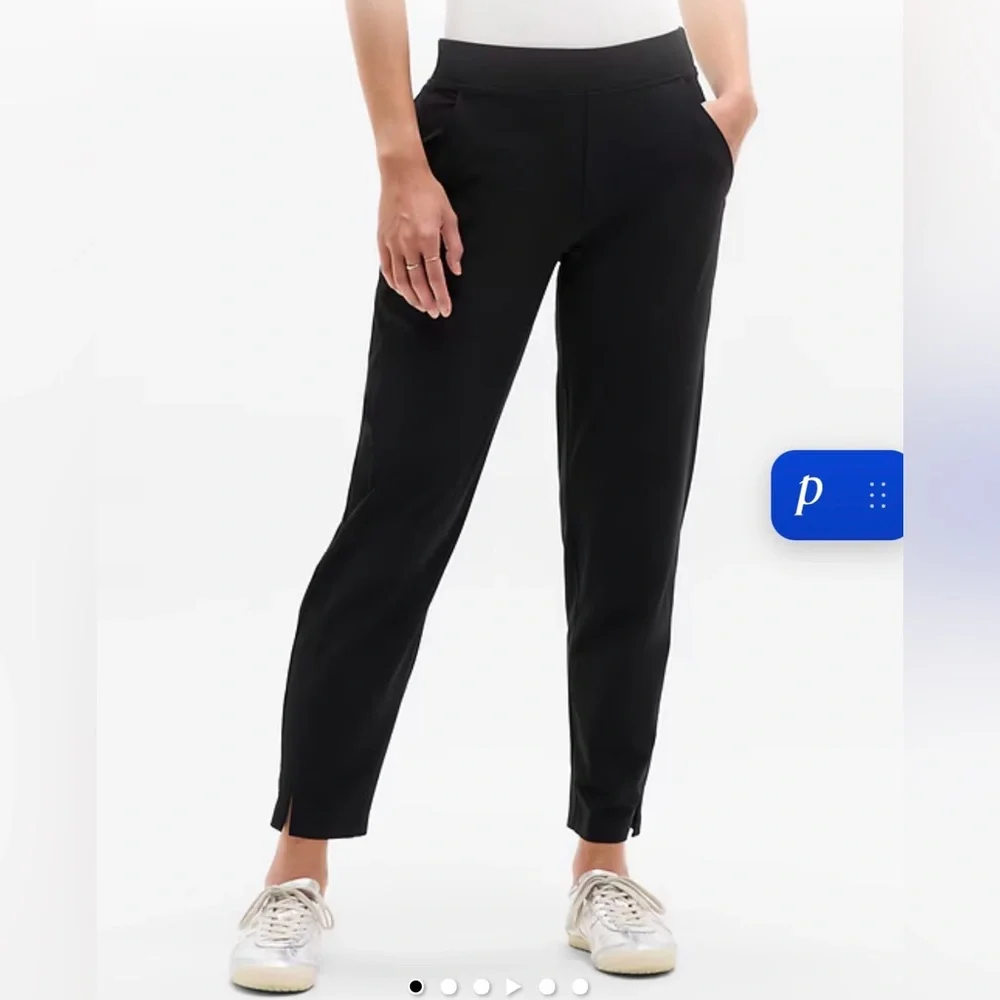 Athleta Brooklyn Mid-Rise Black Ankle Pant Pants 2 - Picture 1 of 4